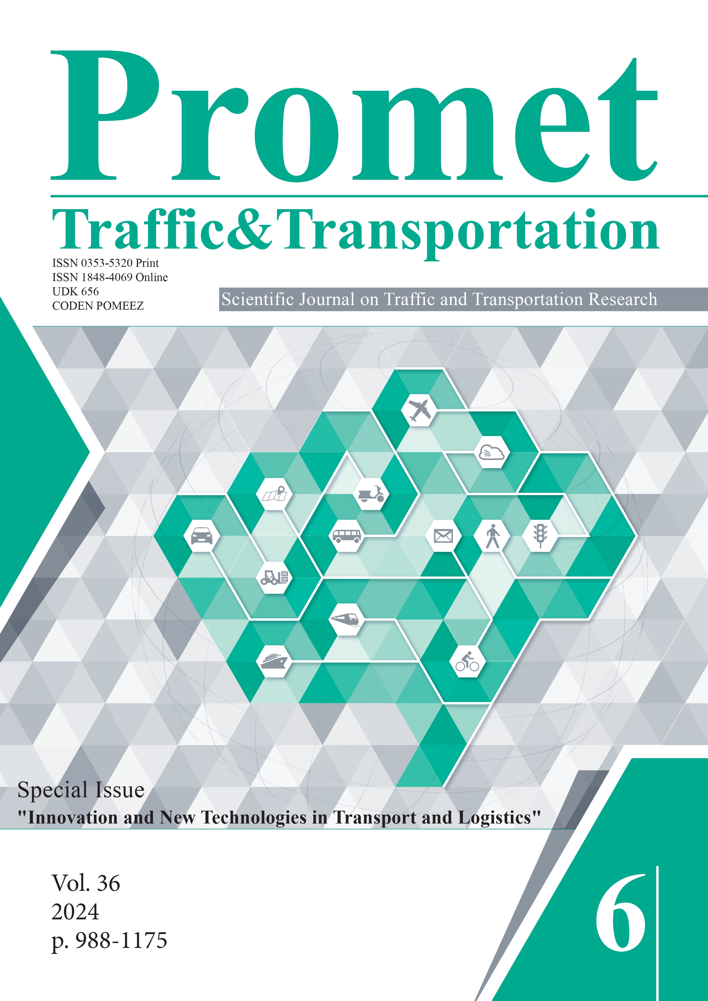 					View Vol. 36 No. 6 (2024): Innovation and New Technologies in Transport and Logistics
				